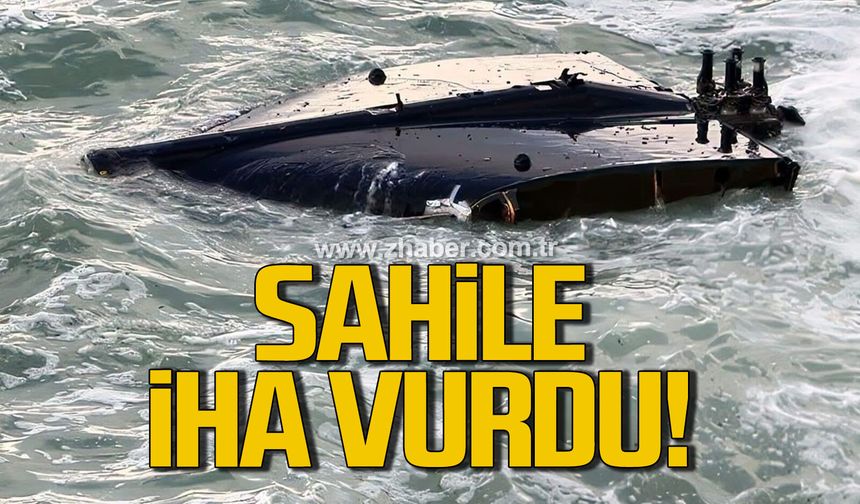 Akçakoca sahiline vuran İHA paniğe neden oldu
