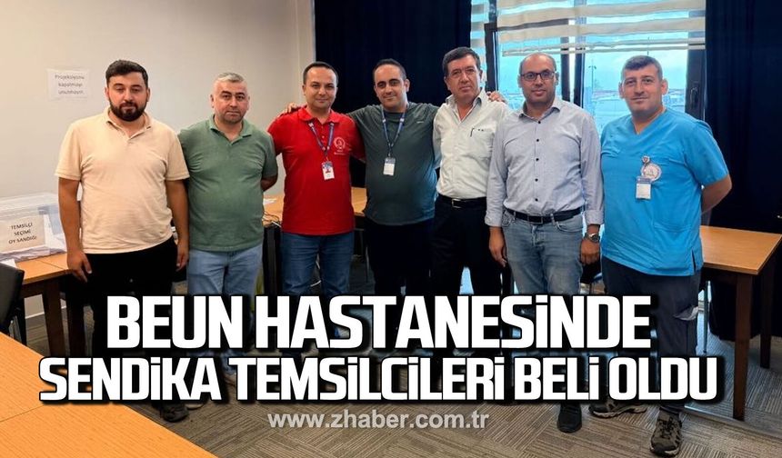 BEUN Hastanesinde sendika temsilcileri belli oldu