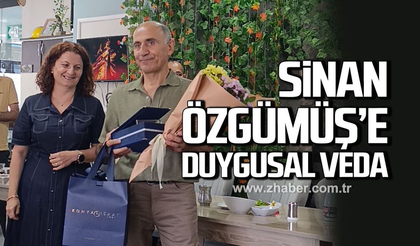 Sinan Özgümüş'e duygusal veda