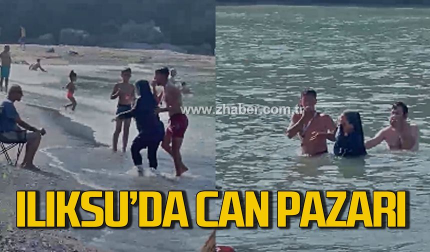 Kozlu Ilıksu’da can pazarı! Cankurtaran saniyelerle yarıştı