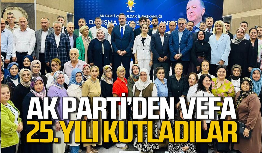 AK Parti Zonguldak’ta 25. yıl dönümünü kutladı