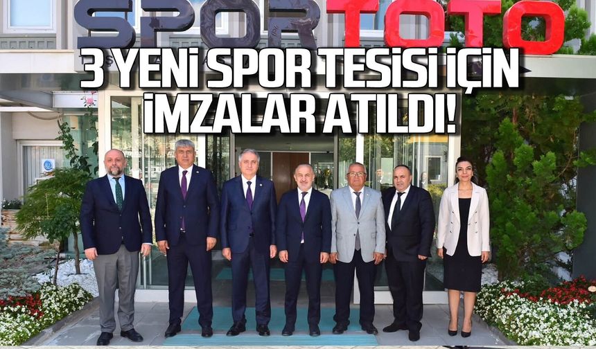 3 yeni spor tesisi için imzalar atıldı!