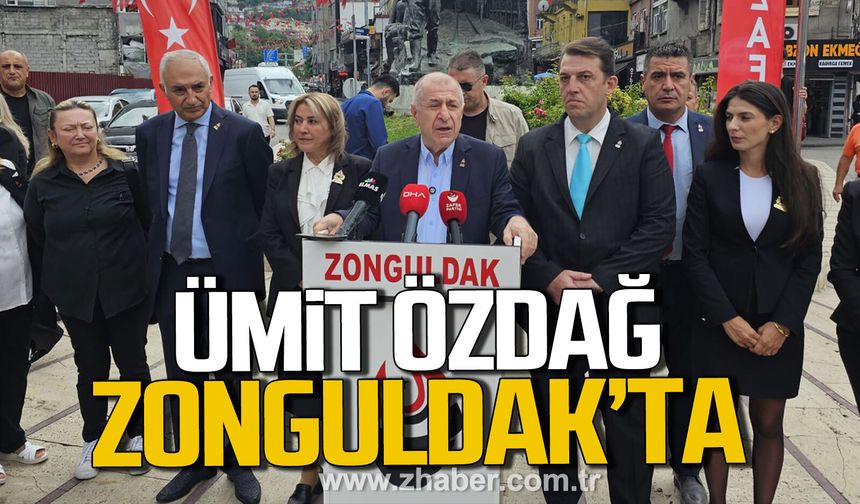 Ümit Özdağ Zonguldak'ta.