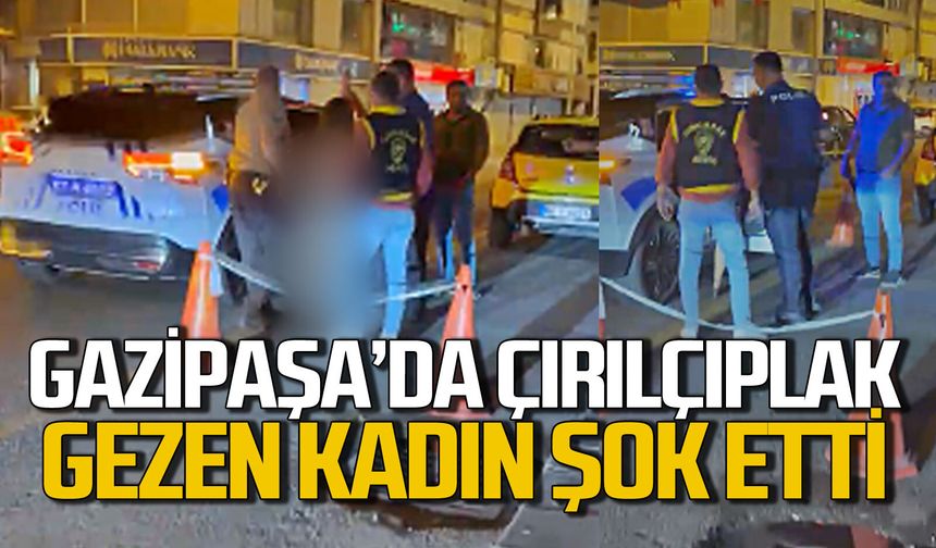 Zonguldak Gazipaşa’da çırılçıplak dolaşan kadın şok etti!