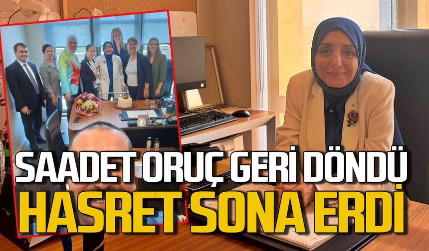 Saadet Oruç 5 ay sonra geri döndü: Hasret bitti