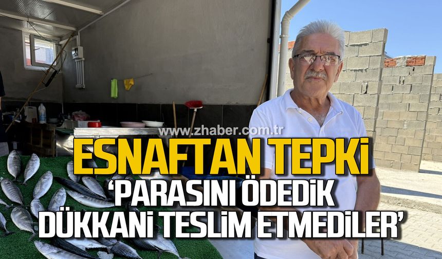 Zonguldak'ta balıkçı esnafından yer tepkisi: "Parasını ödedik, dükkânı teslim etmediler"