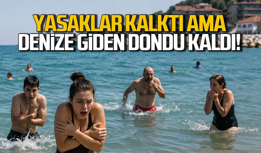 Yasaklar kalktı, deniz suyu şaşırttı... Vatandaş dondu kaldı