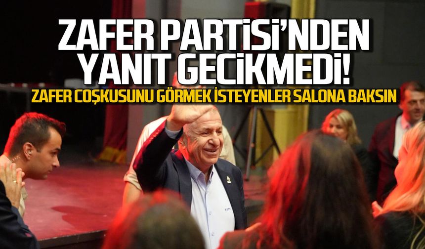 Zafer Partisi’nden Ümit Özdağ’ın Zonguldak programındaki katılım tartışmasına açıklama