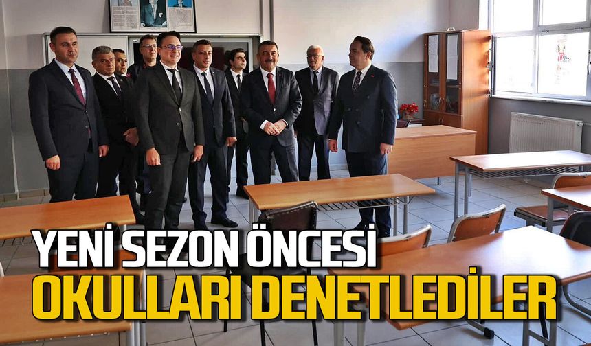 Vali ve Cumhuriyet Başsavcısı yeni yıl öncesi okulları denetledi