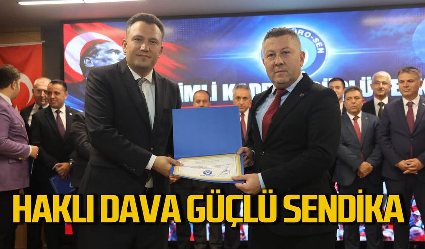 Köksal Tunçtürk Ankara’da: Haklı dava güçlü sendika!