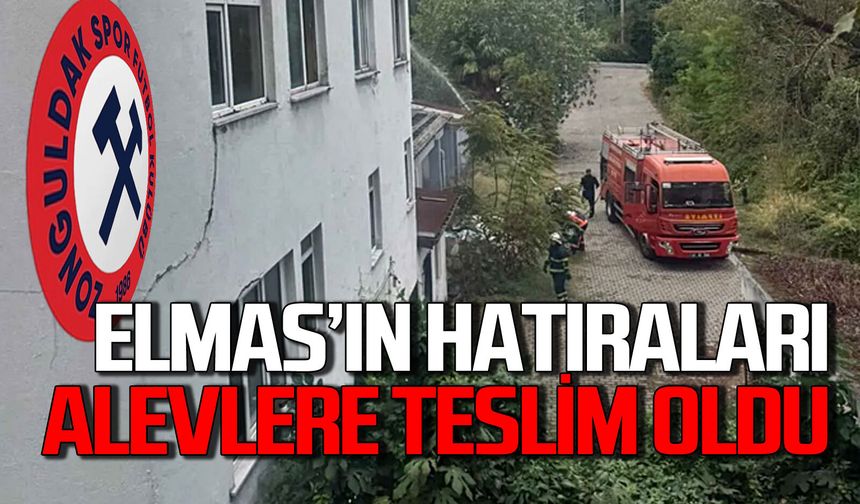 Zonguldakspor’un hatıraları alevlere teslim oldu