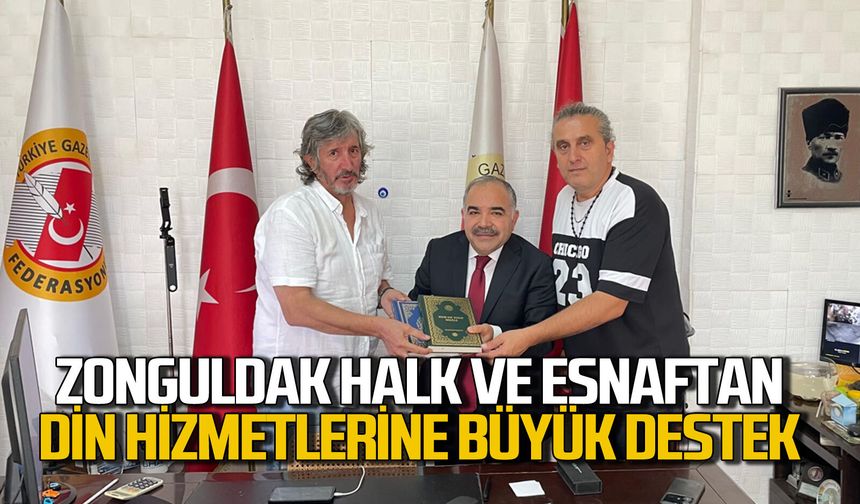 Zonguldak halkı ve esnafı din hizmetlerine büyük destek verdi