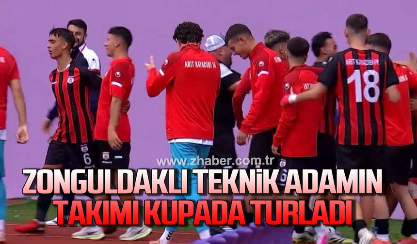 Zonguldaklı teknik adamın takımı kupada turladı.