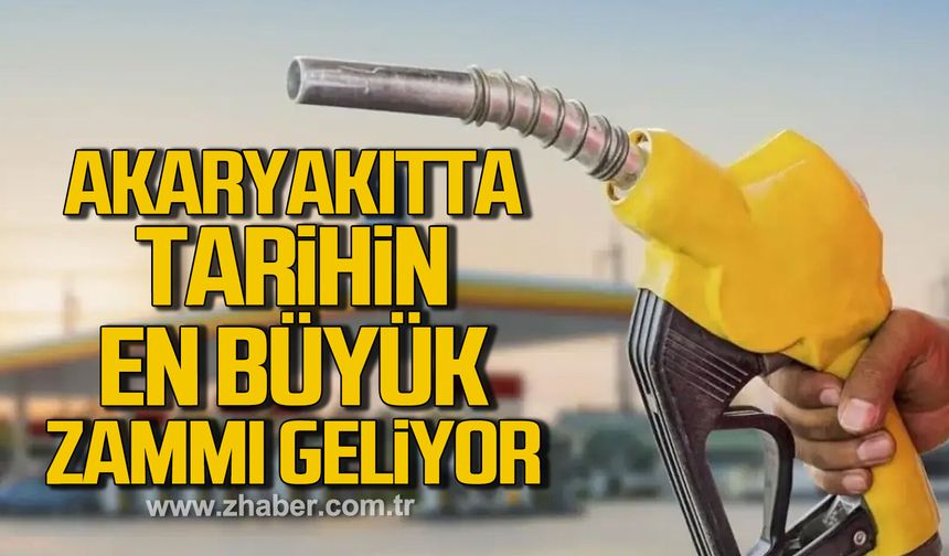 Akaryakıtta tarihin en büyük zammı geliyor