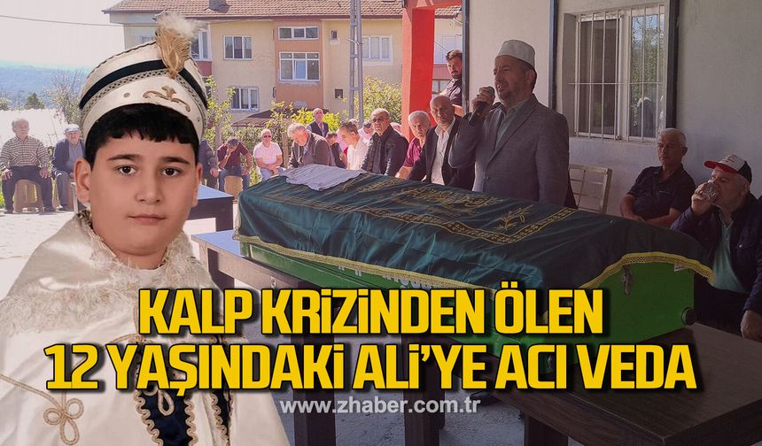 Kalp krizinden ölen 12 yaşındaki Muhammet Ali son yolculuğuna uğurlandı