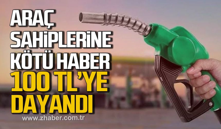 Araç sahiplerine kötü haber! Motorin 100 TL'ye dayandı