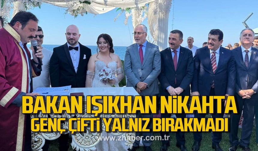 Zonguldak’ta Nikâh Töreni: Bakan Işıkhan Evlilik Cüzdanını Verdi