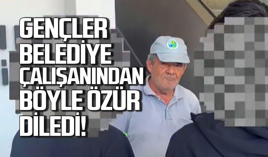 Kilimlili gençler belediye çalışanına böyle özür diledi “Bir cahillik ettik”