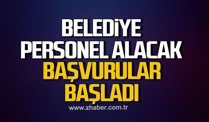 Kilimli Belediyesi personel alacak