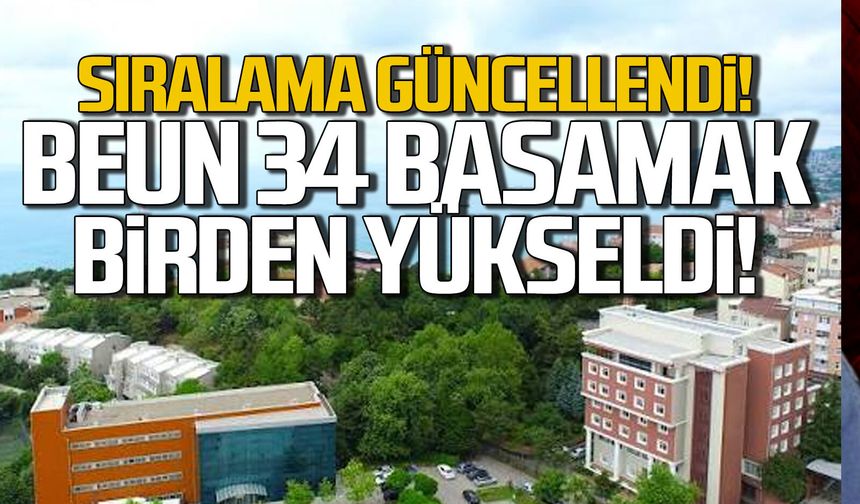 Sıralama güncellendi... BEUN 34 basamak birden yükseldi