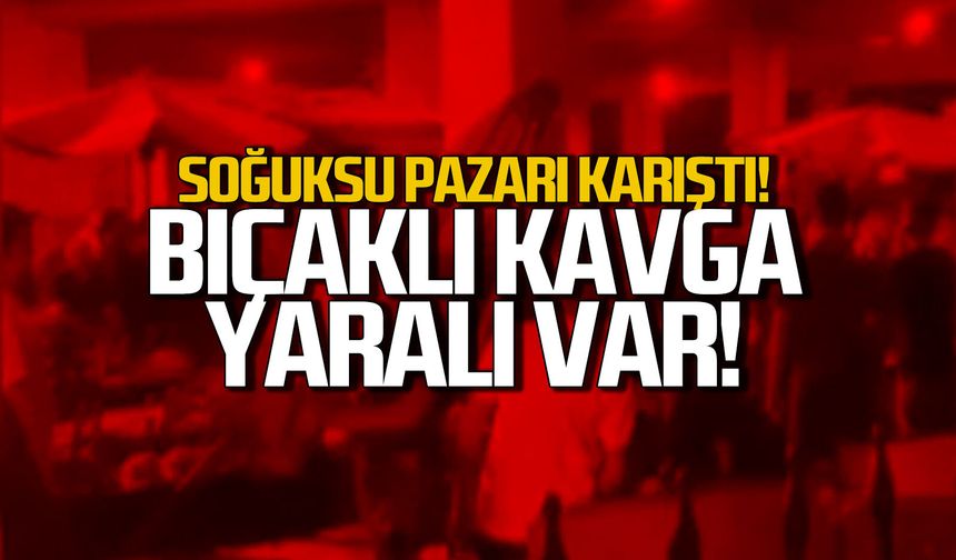 Zonguldak Soğuksu pazarında bıçaklı kavga: 1 yaralı