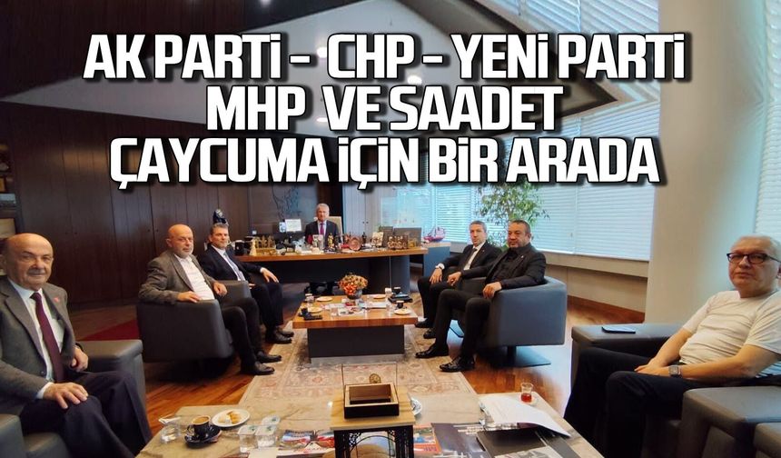 Ak Parti , CHP , Yeni Parti, MHP ve Saadet Çaycuma için bir arada