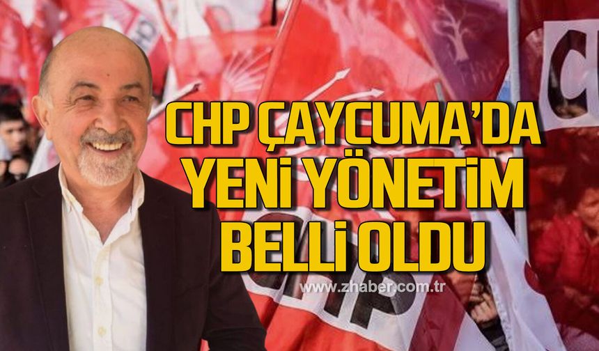 CHP Çaycuma'da yeni yönetim belli oldu