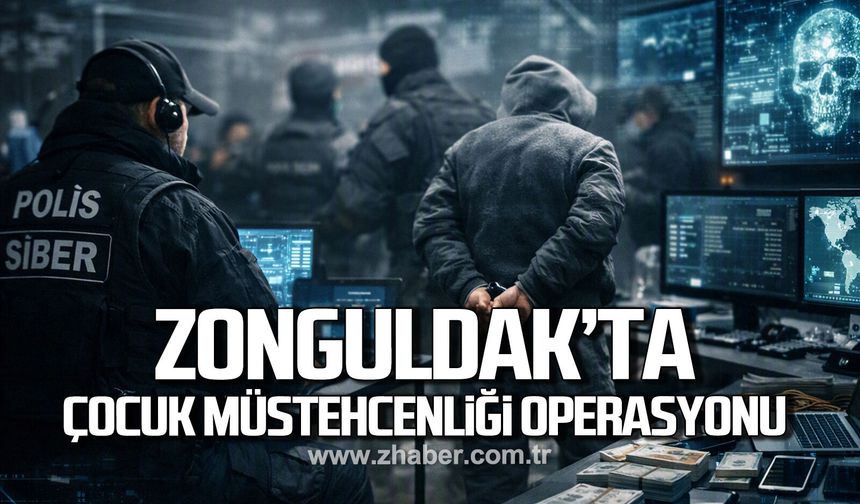Zonguldak'ta çocuk müstehcenliği operasyonu