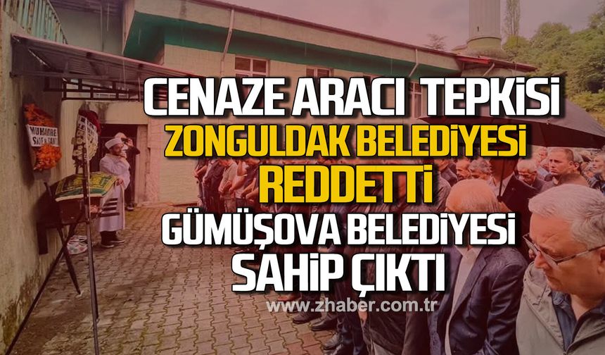 Zonguldak’ta cenaze aracı tepkisi! İmdada Gümüşova Belediyesi yetişti