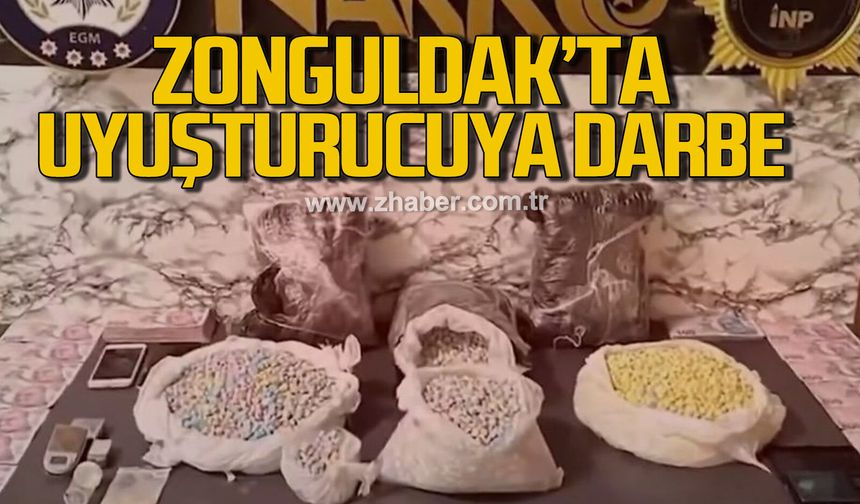 Zonguldak'ta yasaklı madde operasyonu