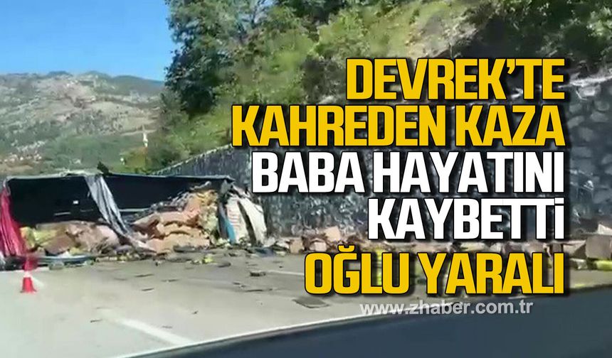 Devrek’te Kahreden Kaza: Baba Hayatını Kaybetti, Oğlu Yaralı