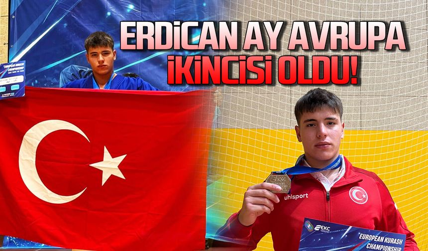 Zonguldaklı Erdican Ay Avrupa ikincisi oldu!
