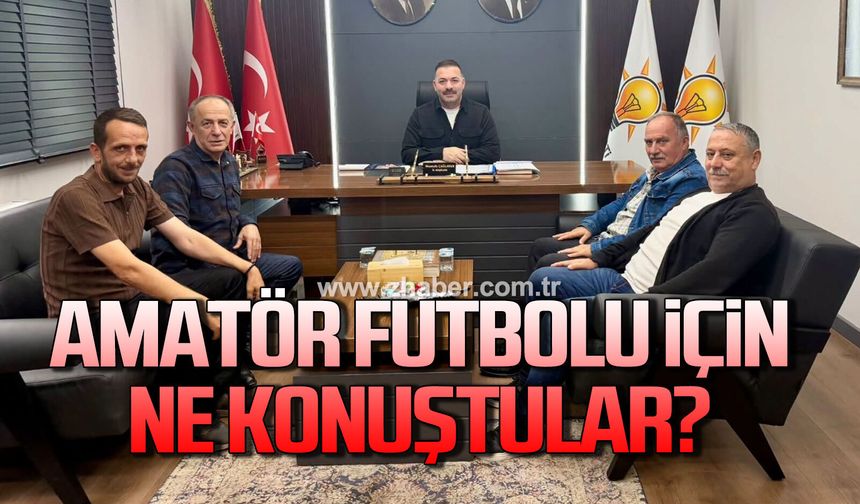 Amatör futbolu için ne konuştular!