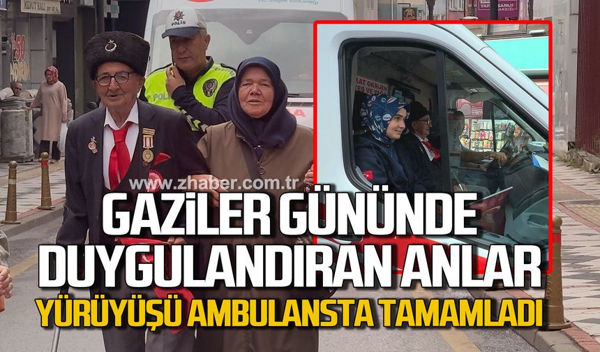 Gaziler gününde duygulandıran anlar