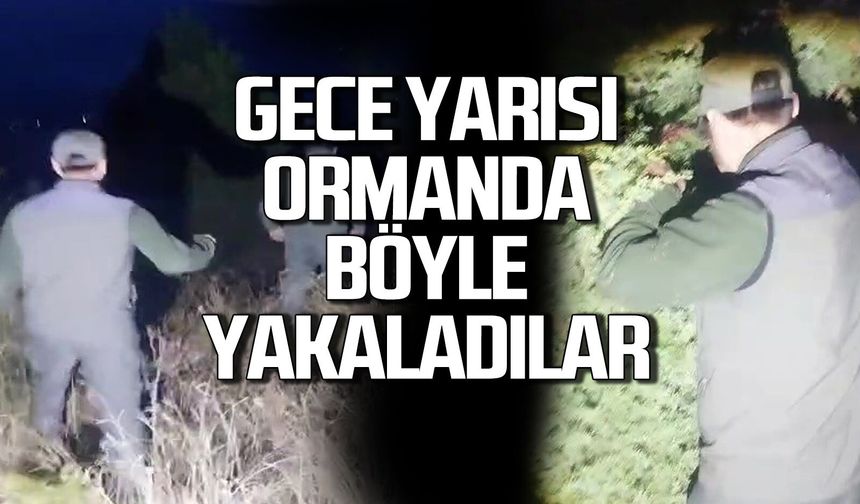 Gece yarısı Çaycuma'da böyle yakalandılar