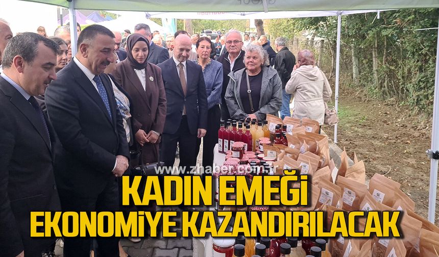 Çaycuma'da kadın emeği yöresel ürünlerle ekonomiye kazandırılacak