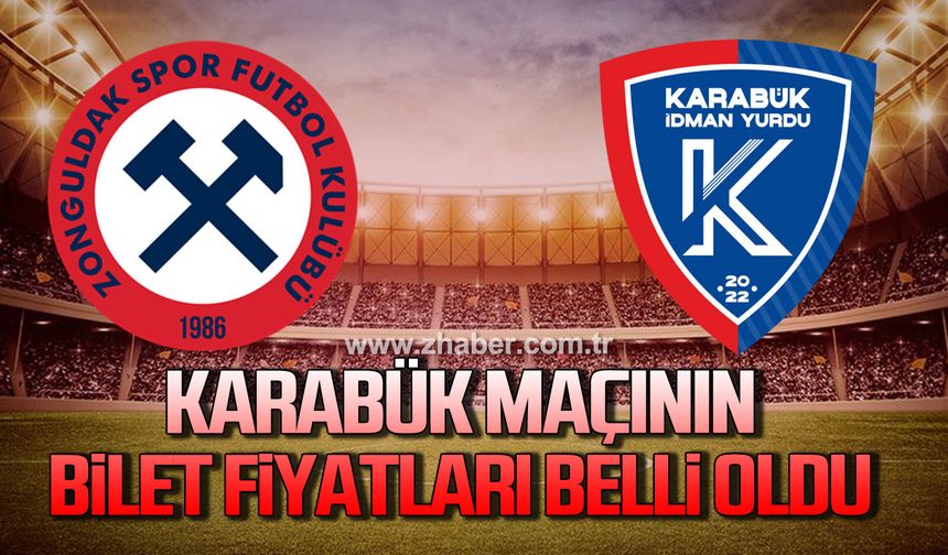 Karabük maçının bilet fiyatları belli oldu