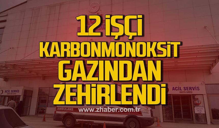 Kastamonu'da karbonmonoksit gazından etkilenen 12 işçi hastaneye kaldırıldı