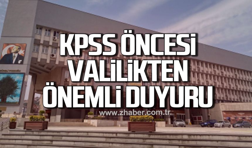 Zonguldak’ta KPSS için nüfus müdürlükleri açık olacak