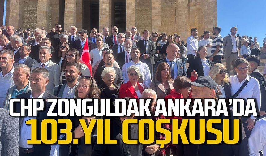 Zonguldak CHP Teşkilatı Anıtkabir’de 103. yılı kutladı