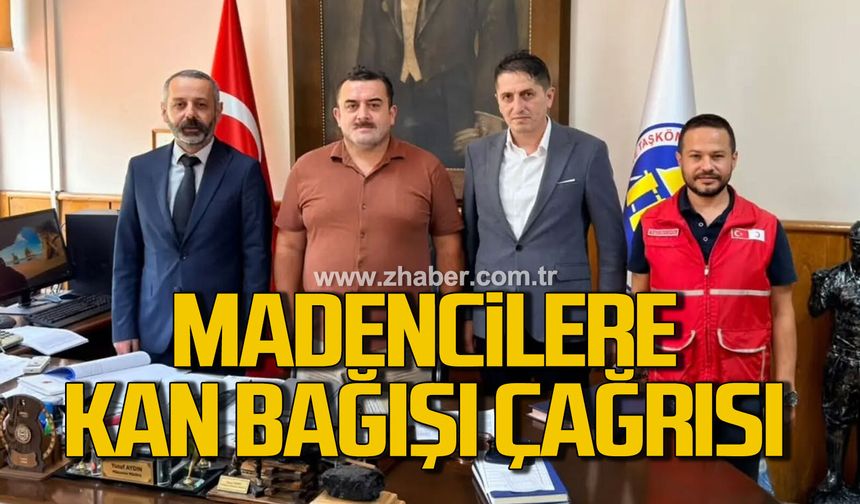 Kızılay’dan Madencilere Kan Bağışı Çağrısı