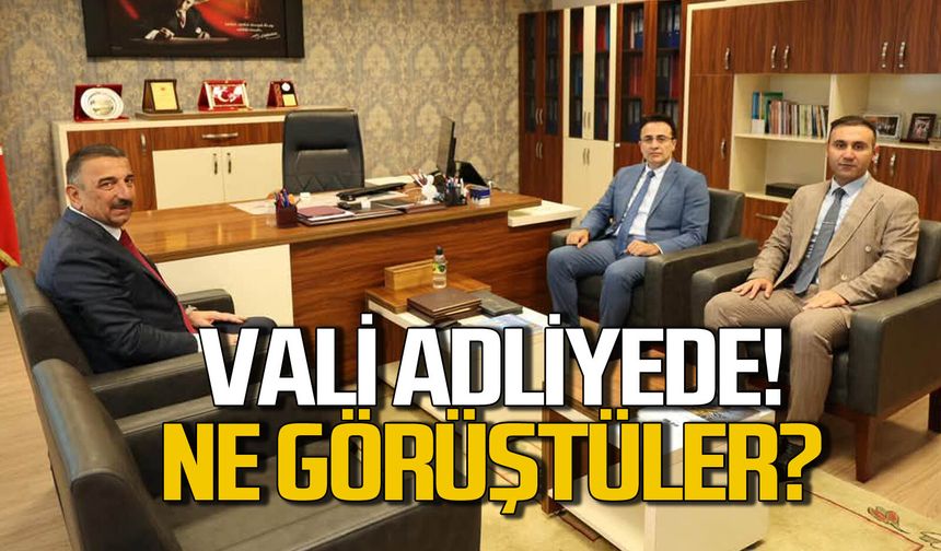 Vali Osman Hacıbektaşoğlu Zonguldak Adliyesi’nde