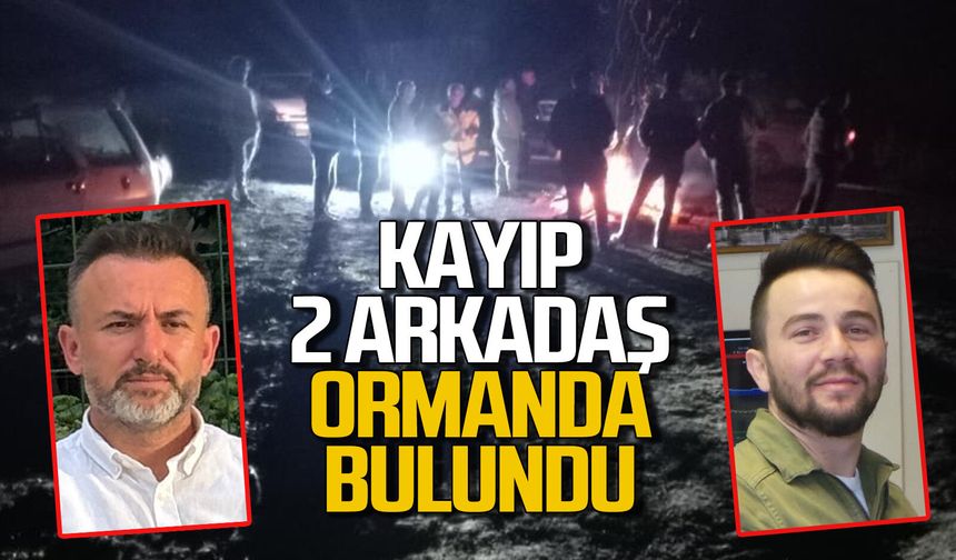 Ormanda alanda kaybolan 2 kişi bulundu