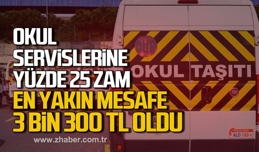 Okul Servislerine %25 Zam: En yakın mesafe 3 Bin 300 TL