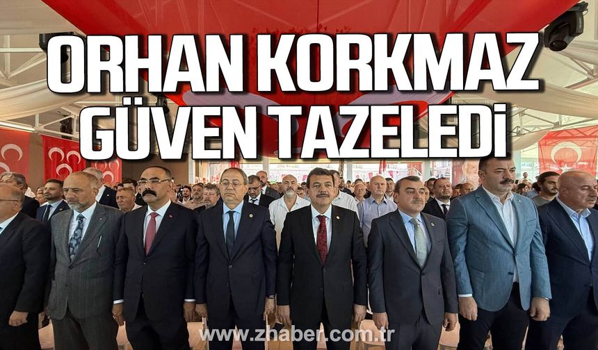 MHP'de kongre coşkusu. Orhan Korkmaz güven tazeledi.
