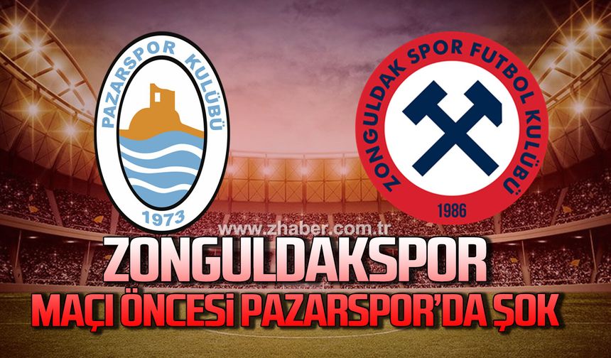 Pazarspor’da Zonguldakspor maçı öncesi haciz şoku!