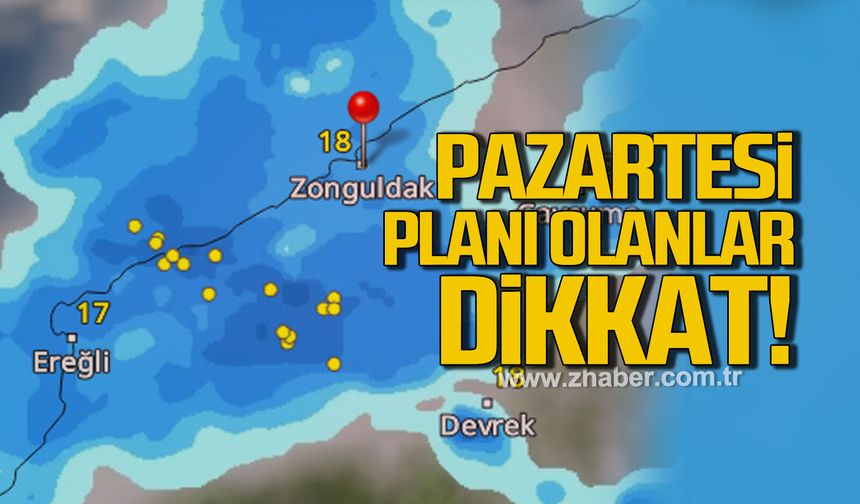 Zonguldak’ta hafta yağmurla başlıyor! Pazartesiye dikkat