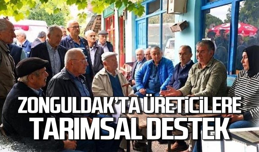 Zonguldak’ta üreticilere tarımsal destek