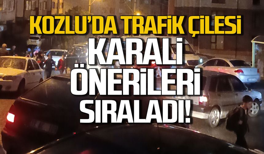 Kozlu'da trafik çilesi... Atakan Karali'den çözüm çağrısı