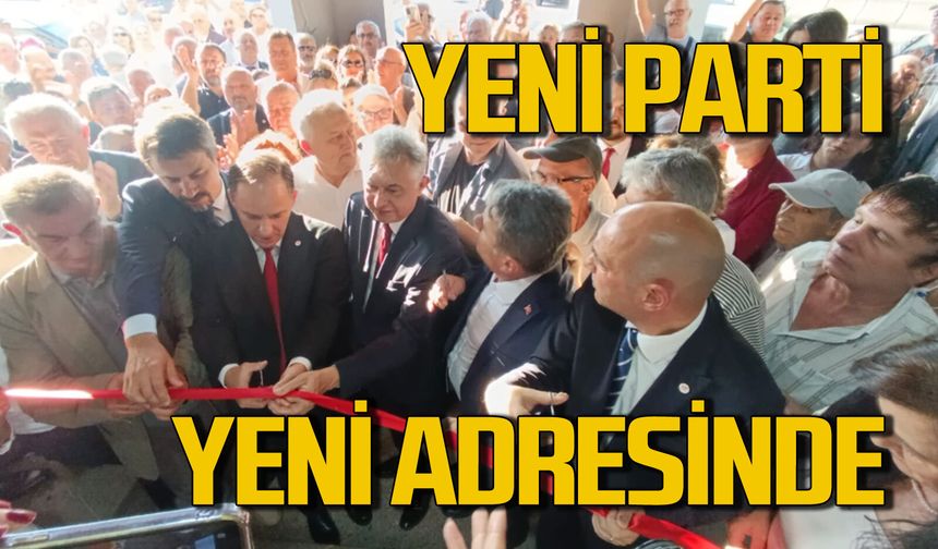 Yeni Parti Zonguldak İl Başkanlığı binası törenle hizmete girdi